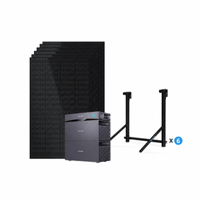 SUNSHARE Ray All-Black Balkonkraftwerk 1200W mit Glory 3052Wh Speicher – Komplettset