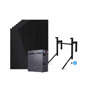SUNSHARE Ray All-Black Balkonkraftwerk 1200W mit Glory 3052Wh Speicher – Komplettset