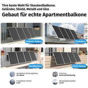 Ray Lite Balkon Halterung Winkel einstellbar