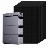 SUNSHARE Ray All-Black Solaranlage 1200W mit Glory 4560Wh Speicher – ohne Halterung