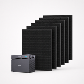 SUNSHARE Ray All-Black Balkonkraftwerk 1200W mit Glory 1526Wh Speicher – Komplettset