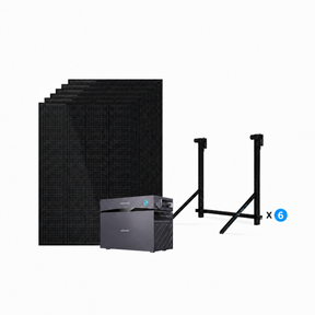 SUNSHARE Ray All-Black Balkonkraftwerk 1200W mit Glory 1526Wh Speicher – Komplettset