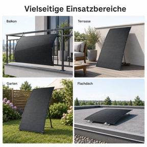 SERAPP SolMic flexibles Solarmodul für Balkon, Terrasse, Garten und Flachdach