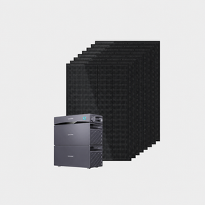 SUNSHARE Ray Balkonkraftwerk 1600W mit Glory 3052Wh Speicher und 8 All-Black Solarmodulen
